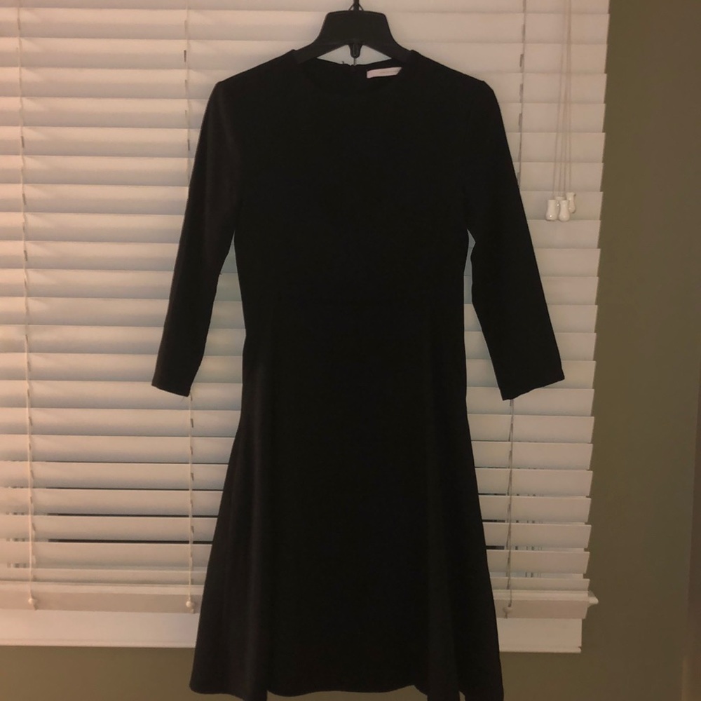 Long sleeved a-line dress